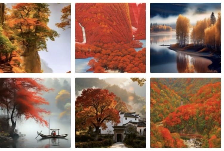 竹枝词  万山红遍